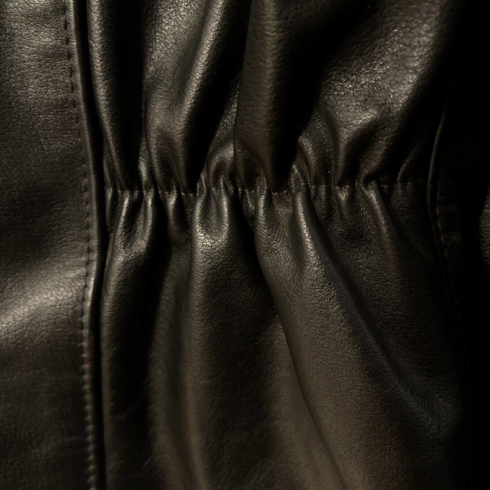 Protech Womens Leather Apparel Black Motorcycle Jacket Size S/M - Picture 12 of 12